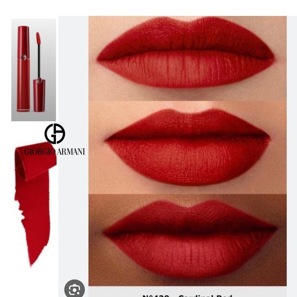 Giorgio Armani - Lip Maestro Intense Velvet Matte Lip Color 420 - Cardinal Red - Picture 1 of 5